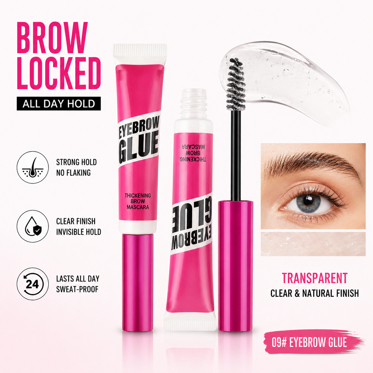 orofera® 🖌️ Waterproof Brow Gel Mascara – 16H Long Lasting Hold