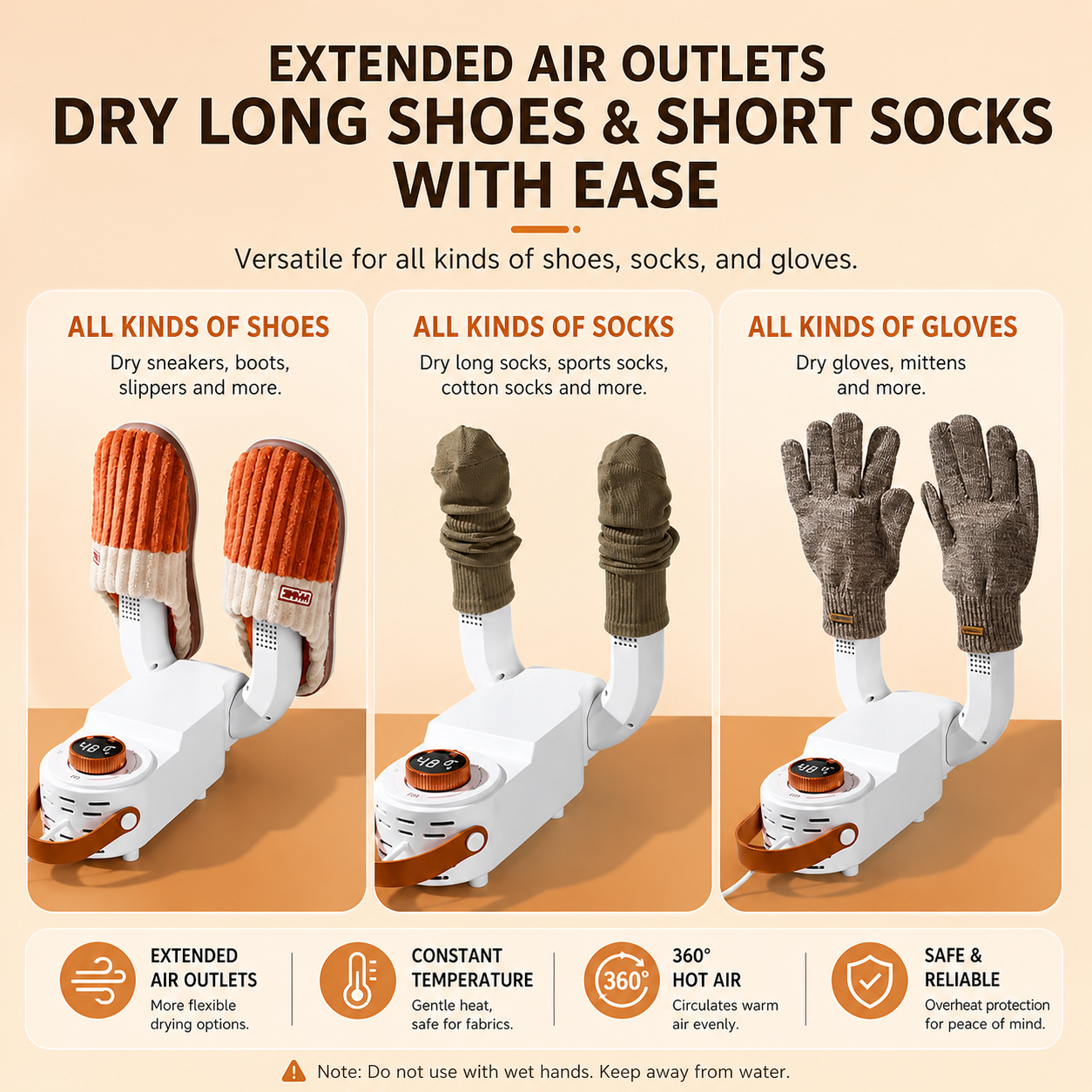 Orofera®Heat Drying Shoe Dryer with UV Sanitization ⚡