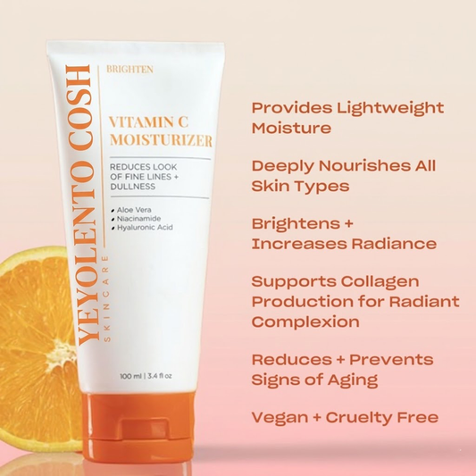Yeyolentocosh Vitamin C Brightening Face Cream: Advanced Formula to Smooth Wrinkles, Fade Fine Lines & Restore Glow - Daily Hydrating Moisturizer