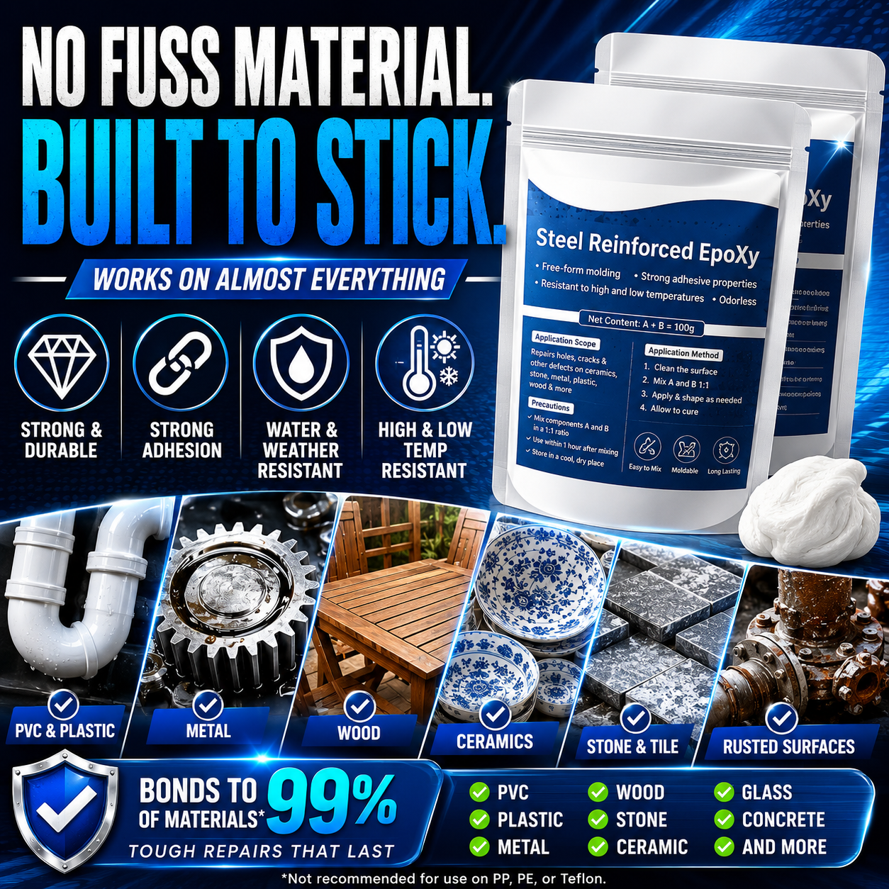 orofera® 🛠️ Steel Reinforced Epoxy Repair Putty