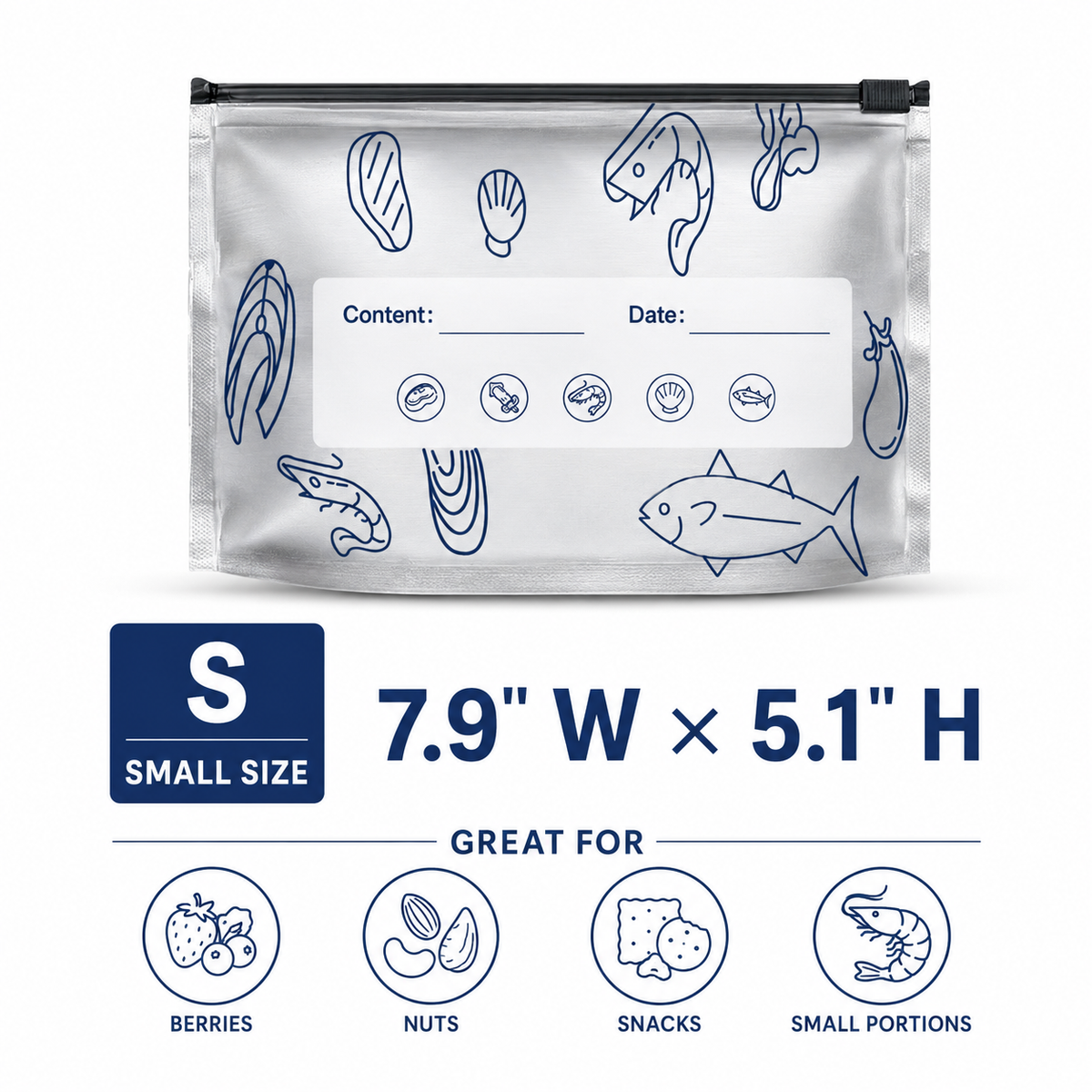 Orofera® ✨🔒 Reusable Aluminum Foil Zipper Storage Bags