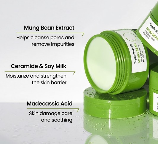 Yeyolentocosh Mung Bean Ceramide All-in-One Cleanser – Refreshing Sorbet Texture for Pore Purification