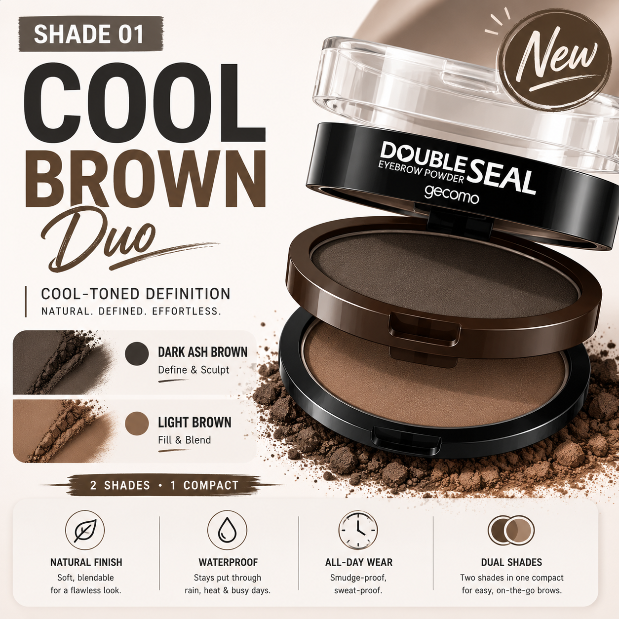 Orofera®Instant Brow Stamp Powder Kit（副本）