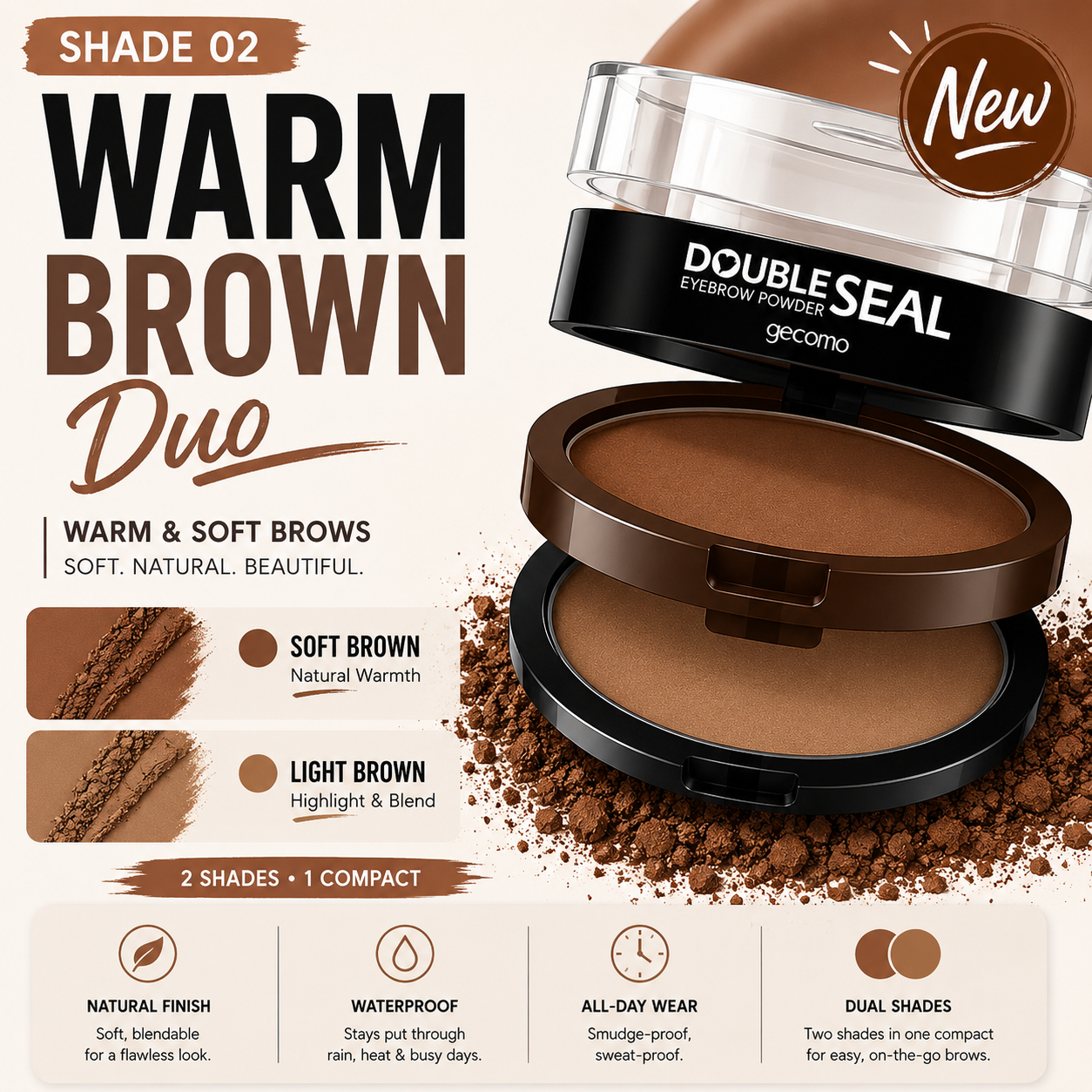 Orofera®Instant Brow Stamp Powder Kit（副本）