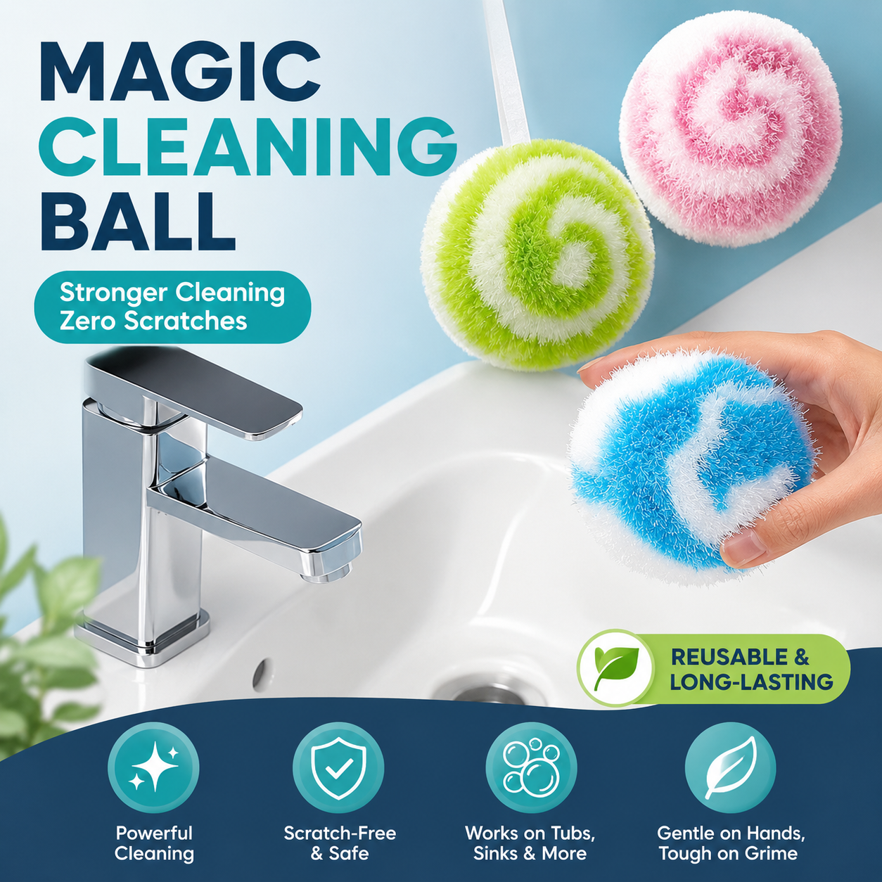 360° Magic Powerful Cleaning Ball（副本）