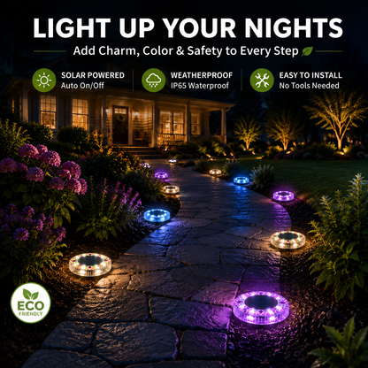 Orofera®Solar Outdoor Mosaic Disk Lights🔹🔸
