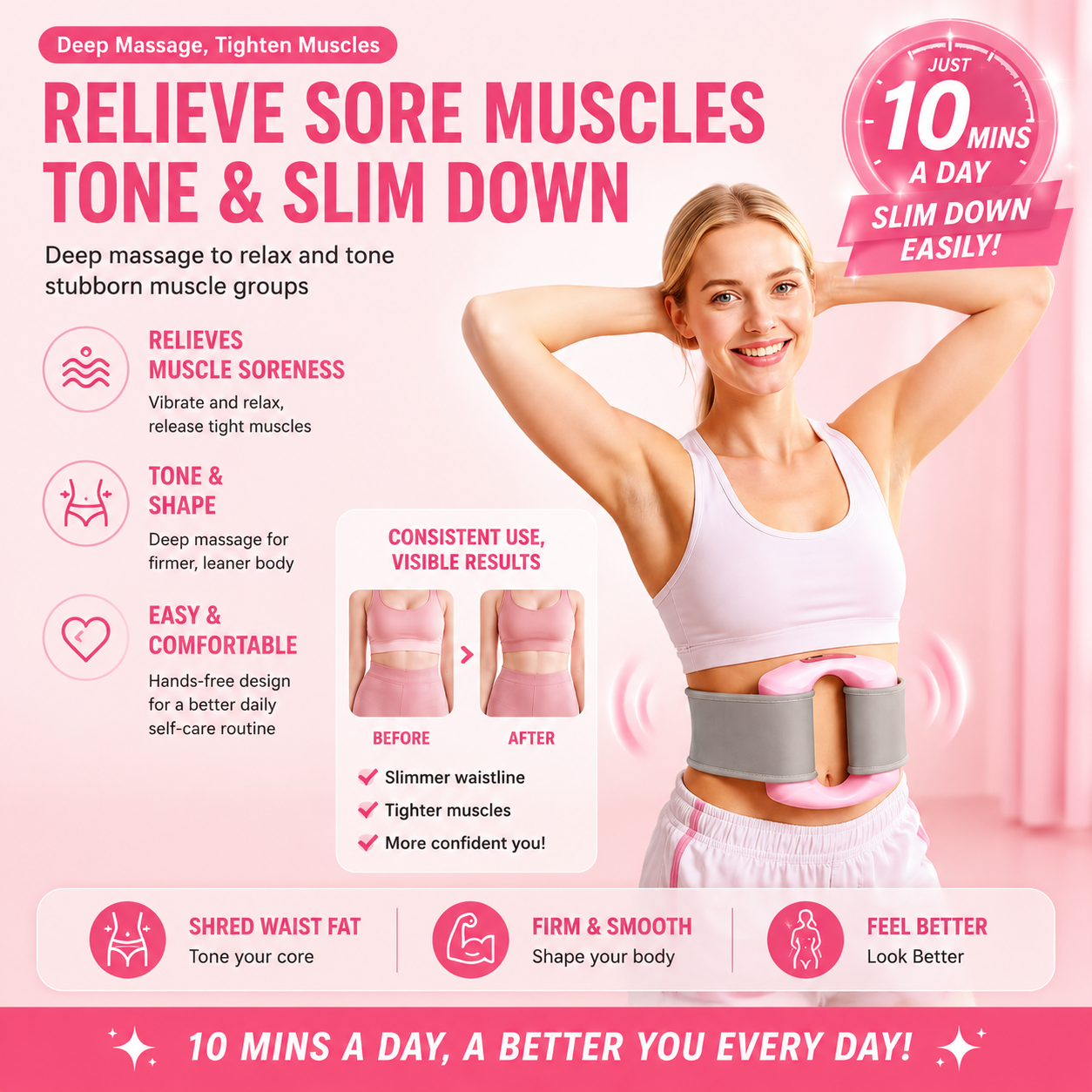 Orofera®Innovative Shape Handheld Massage Gun