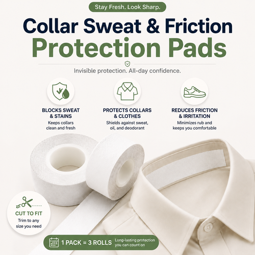 Orofera®👔Collar Sweat & Friction Protection Pads