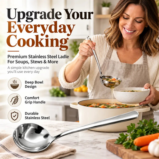 korakio® 🥄🥣 Premium  Stainless Steel Soup Ladle