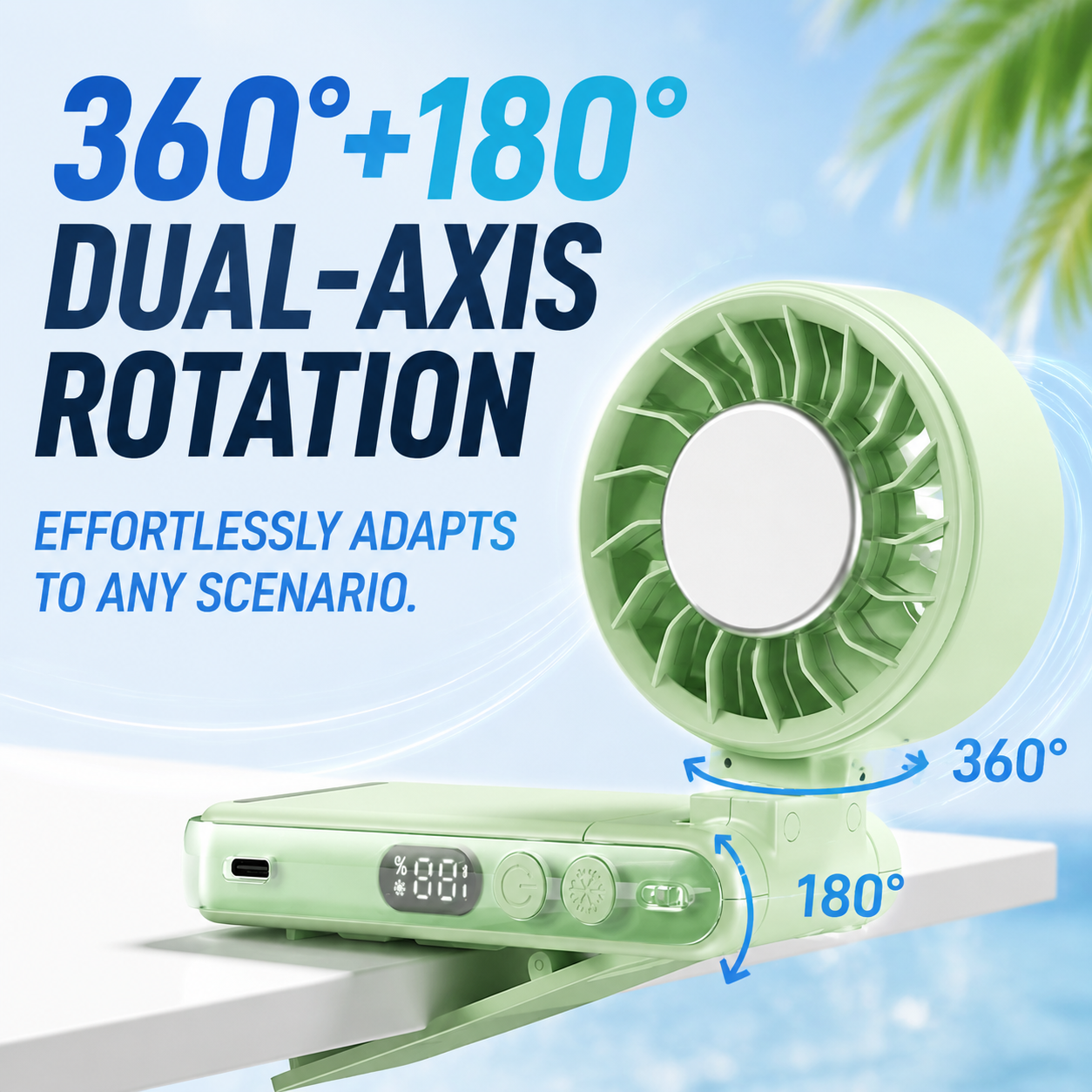 （upsell）Portable 360° Clip-On Semiconductor Fan（副本）