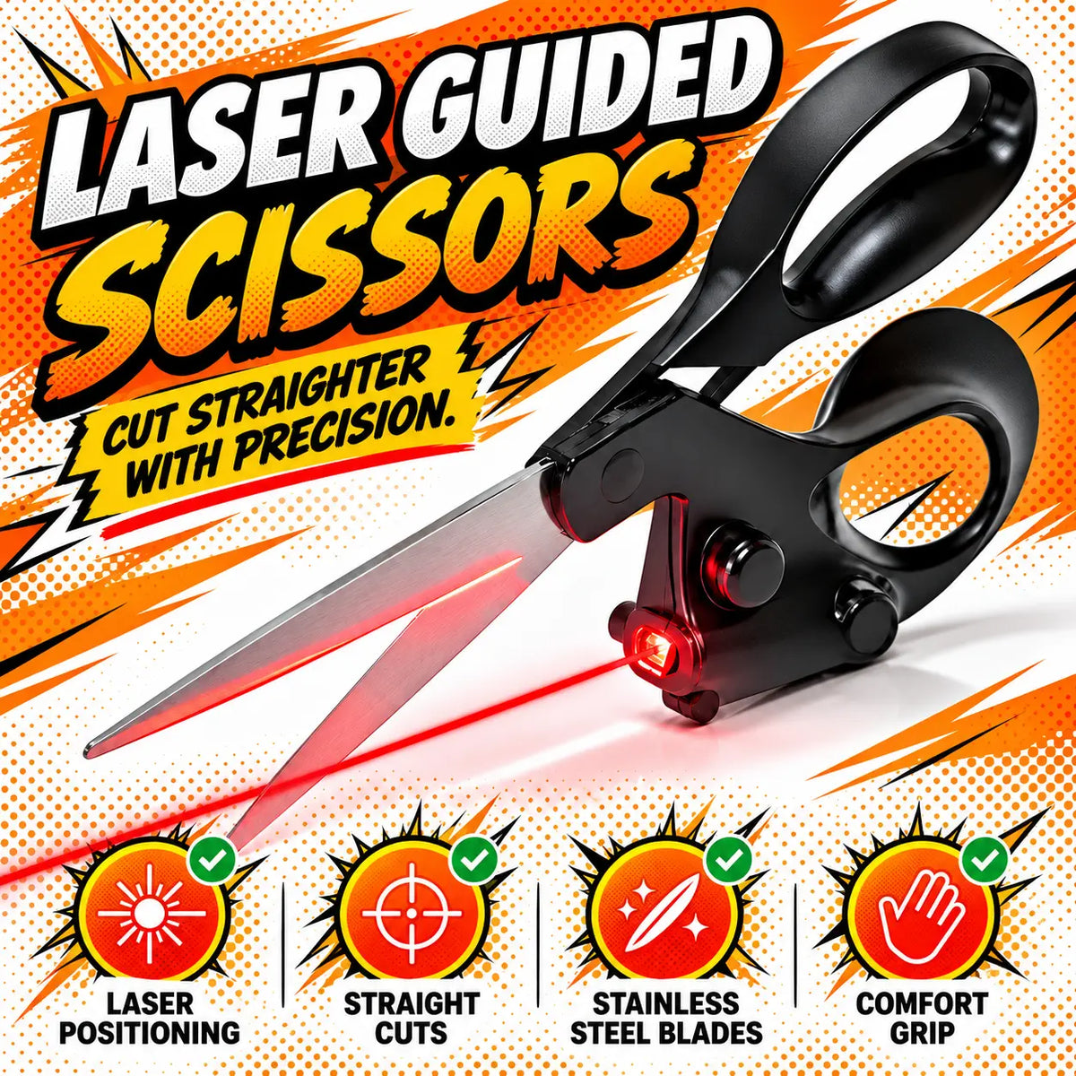 🆙Multi-Purpose Laser-Guided Scissors