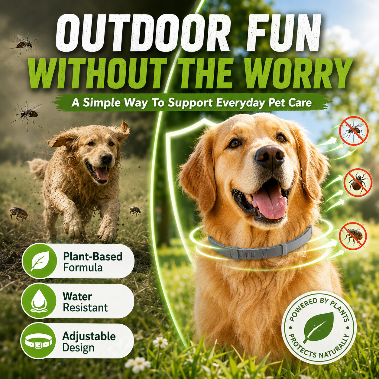 Orofera®🐕Plant-Based Pest Defense Collar for Dogs & Cats