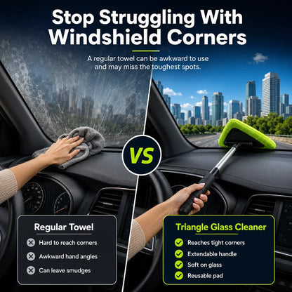 🧽🚗 Triangle Head Windshield Cleaner