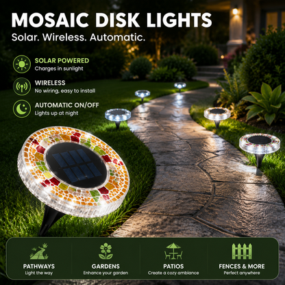Orofera®Solar Outdoor Mosaic Disk Lights🔹🔸