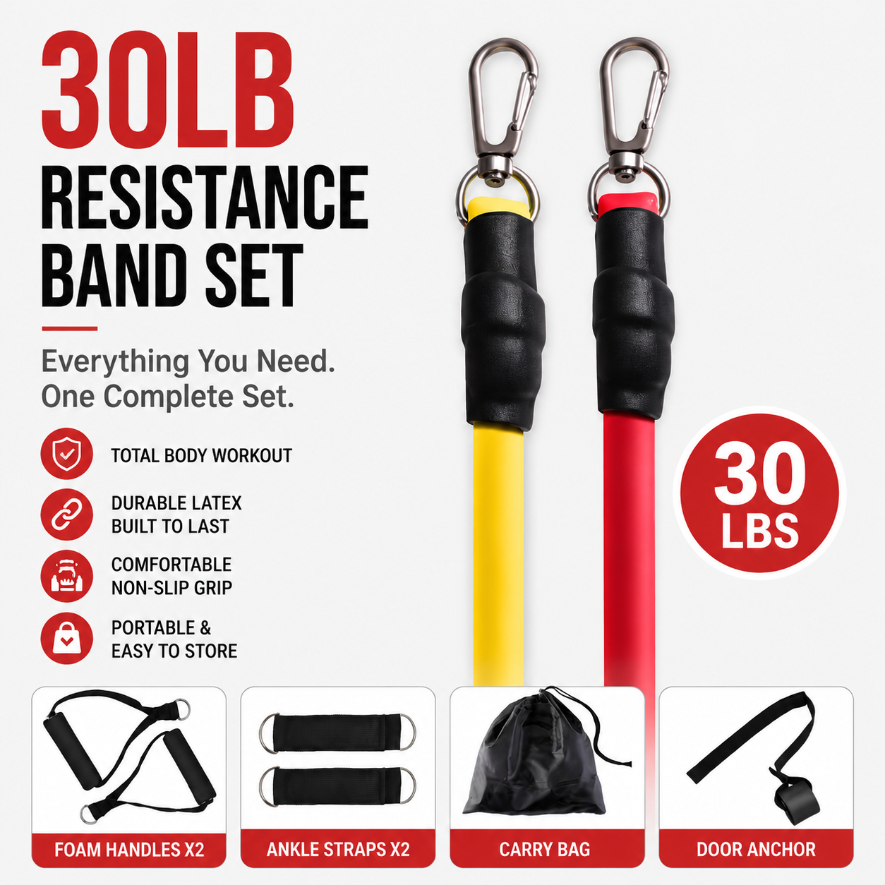orofera®  Resistance Bands Set with Handles