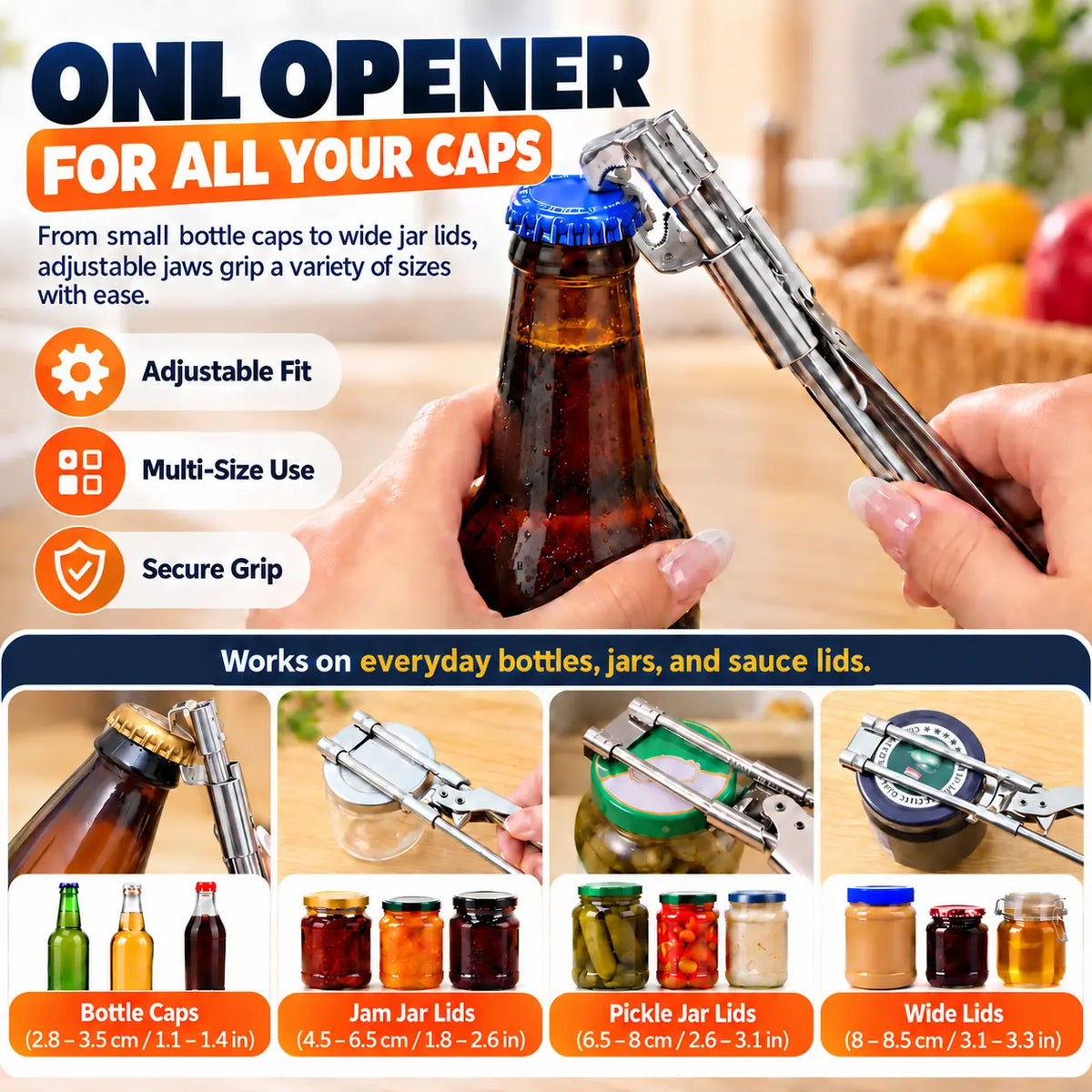 🆙All-in-One🫙Jar & Bottle Opene