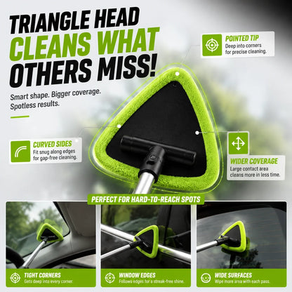 🧽🚗 Triangle Head Windshield Cleaner