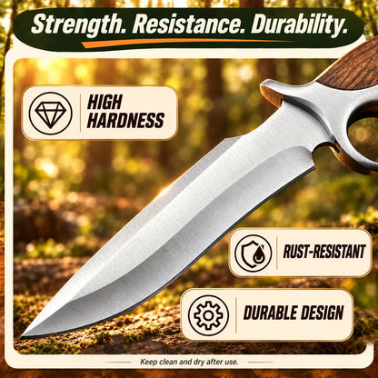 OROFERA®Wood Handle Hunting Knife & Sheath🔪
