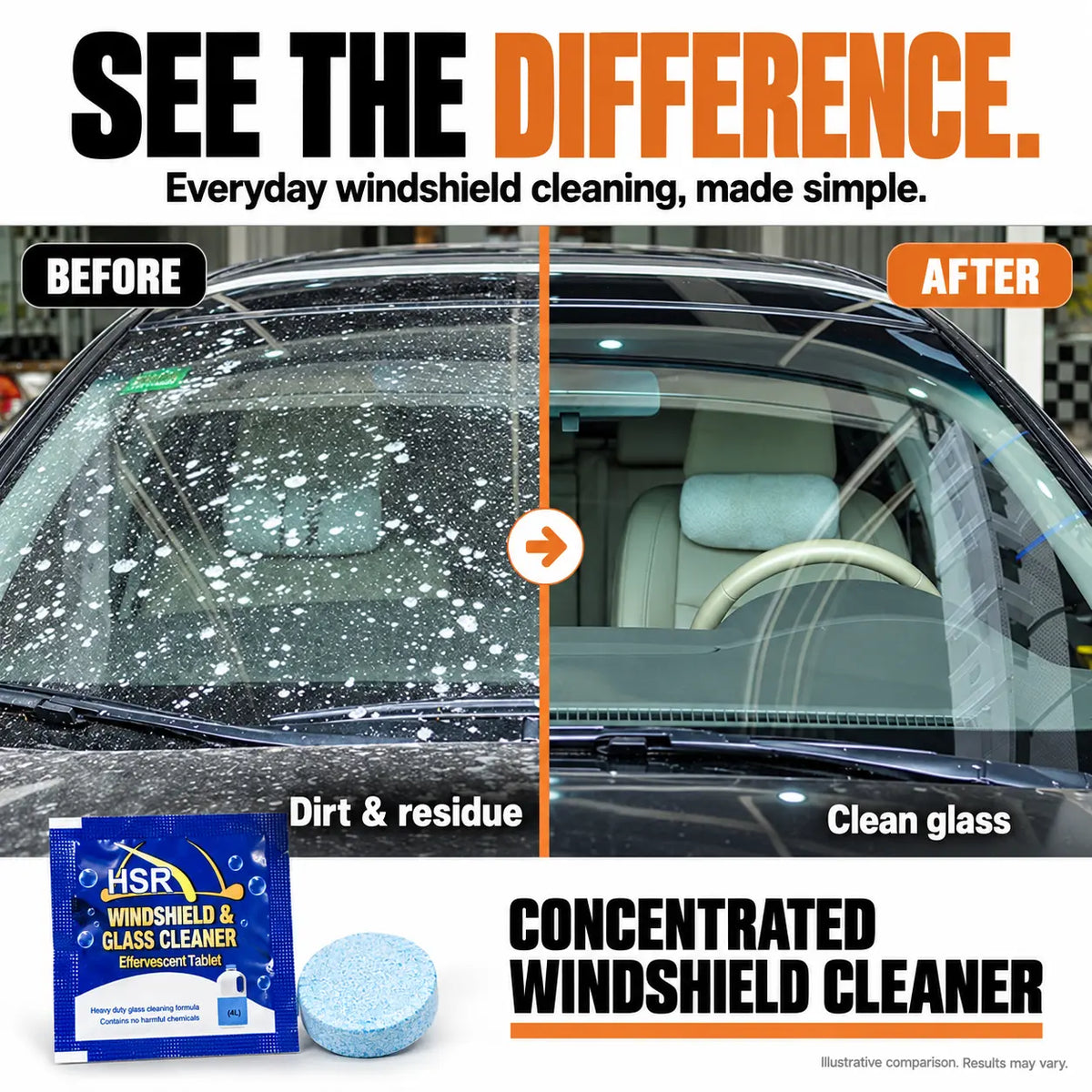 OROFERA® 💧 Windshield Cleaner Tablets