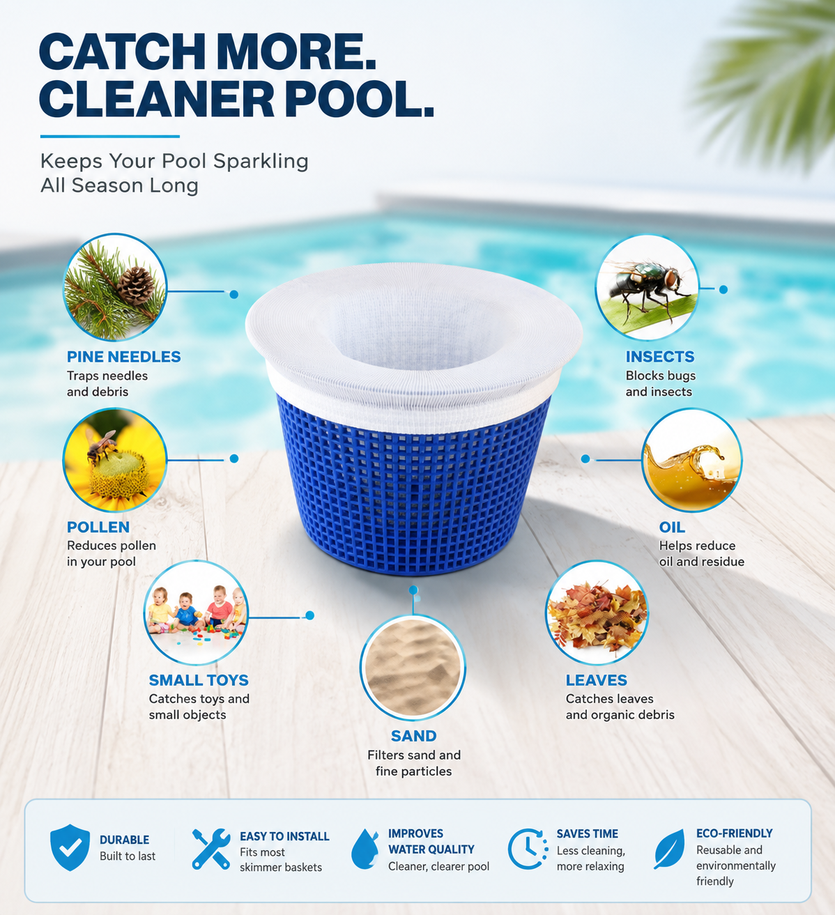 Pool Skimmer Filter Socks