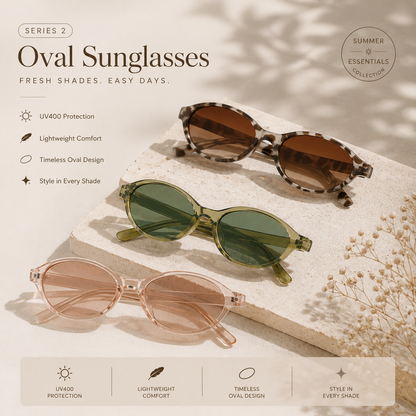 Orofera®Vintage Oval Sunglasses-6 Shades For Every Mood