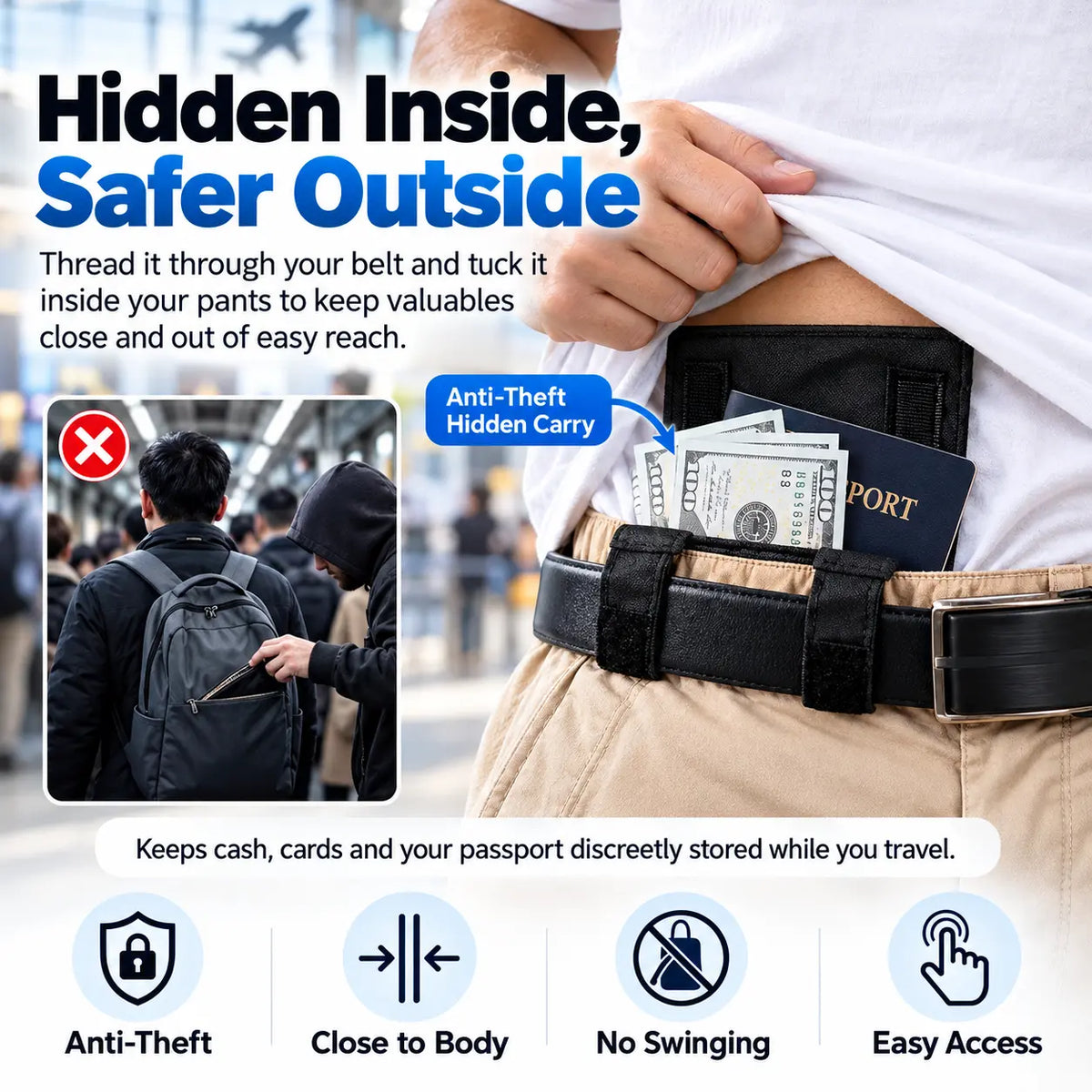OROFERA® ✈️Hidden Travel Belt Pouch