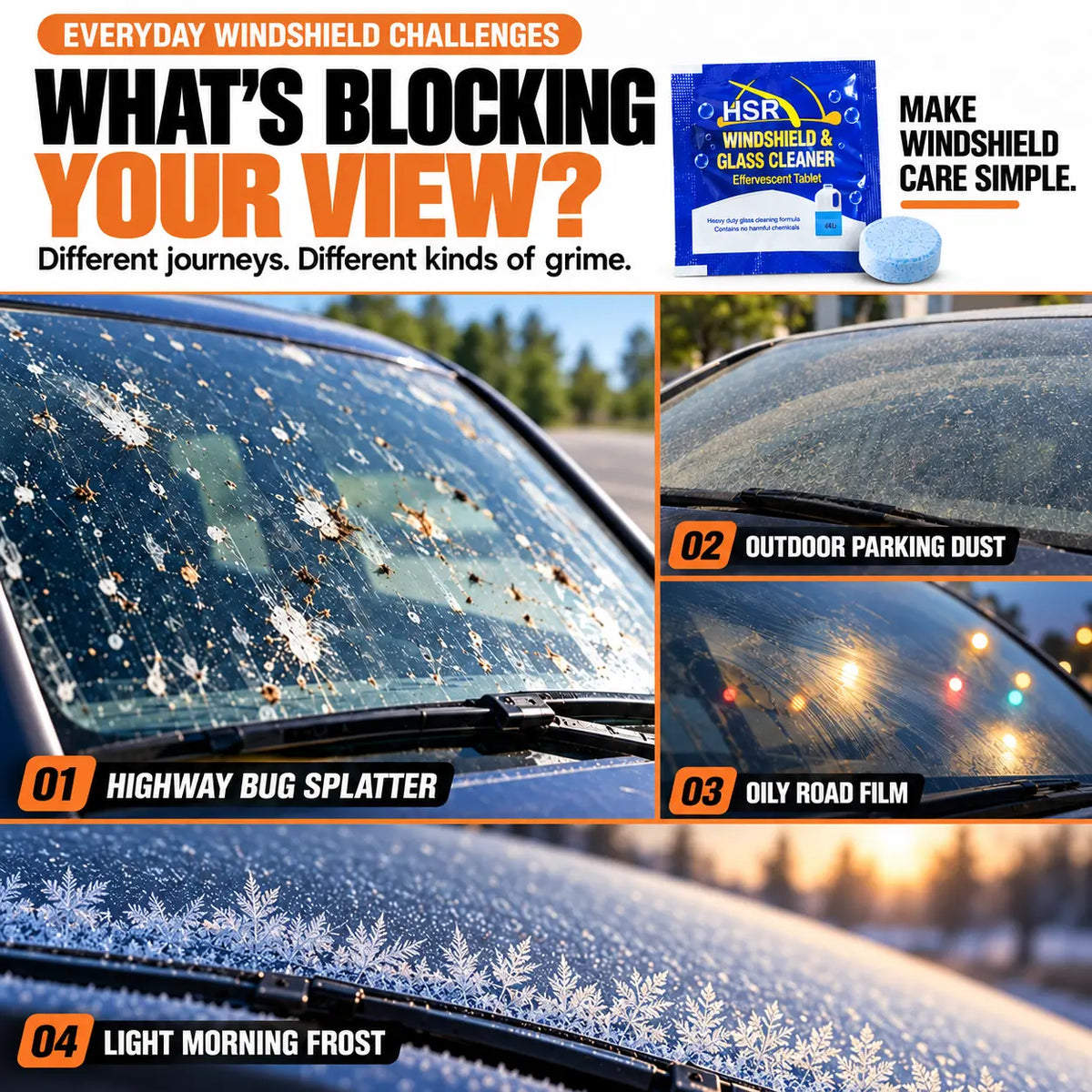 OROFERA® 💧 Windshield Cleaner Tablets