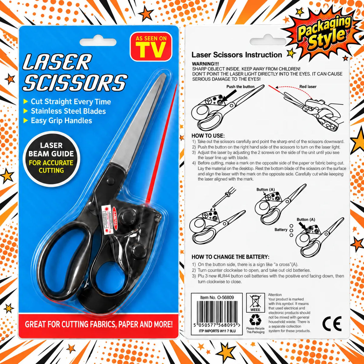 🆙Multi-Purpose Laser-Guided Scissors