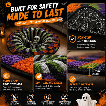 OROFERA® 💀🌀 Halloween 3D Illusion Rug
