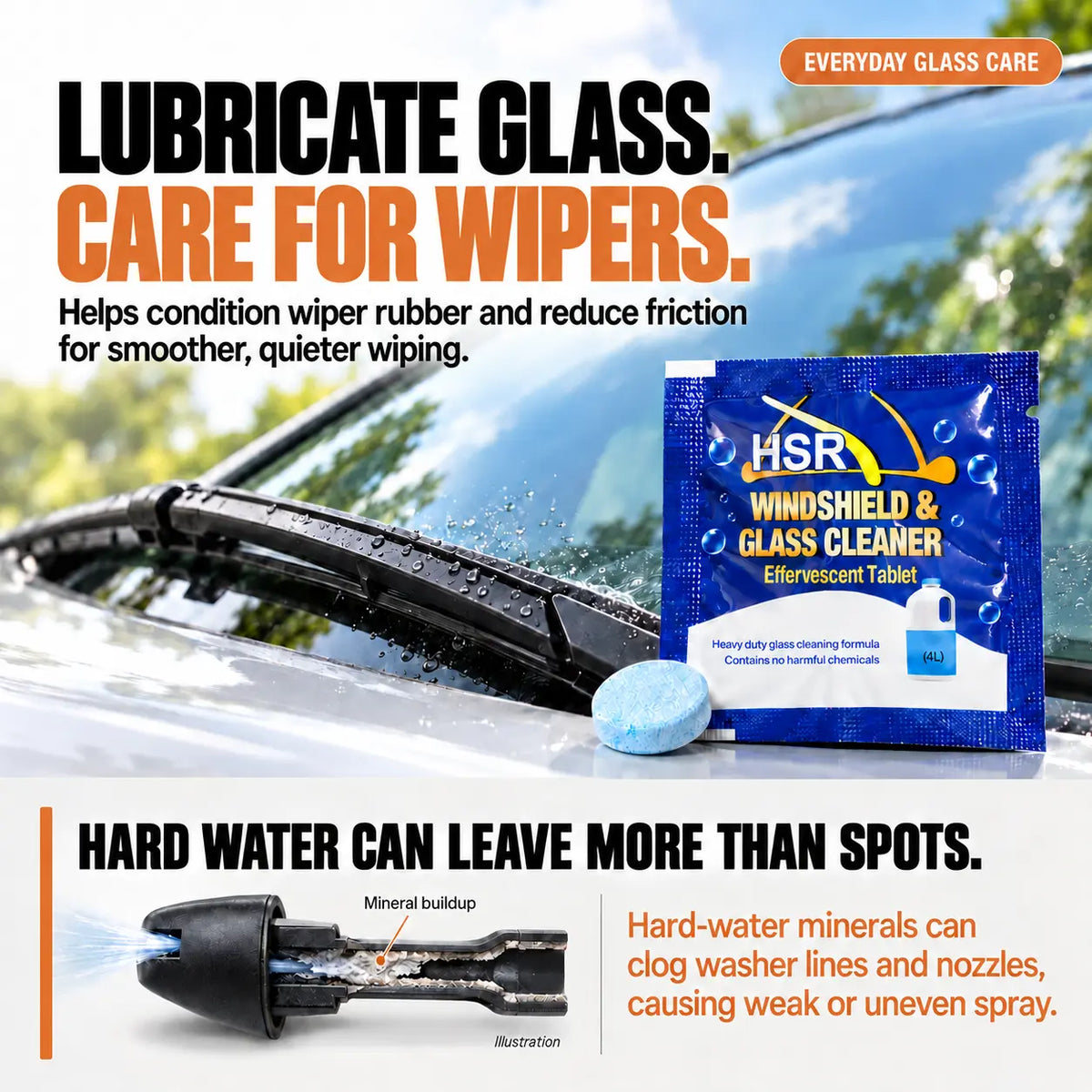 OROFERA® 💧 Windshield Cleaner Tablets