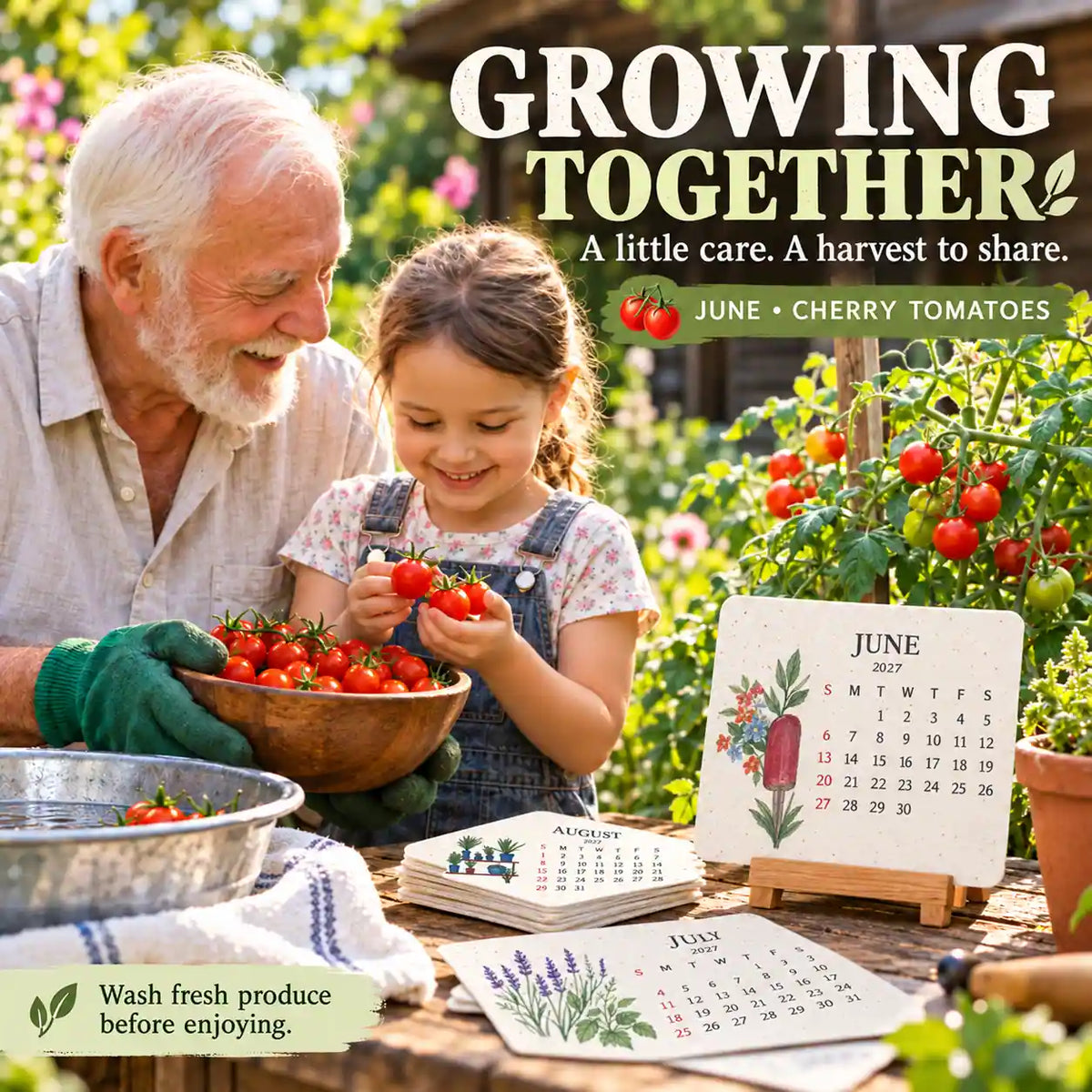 🆙 Eco-Friendly Plantable “Growing Joy” Seed Calendar 2027