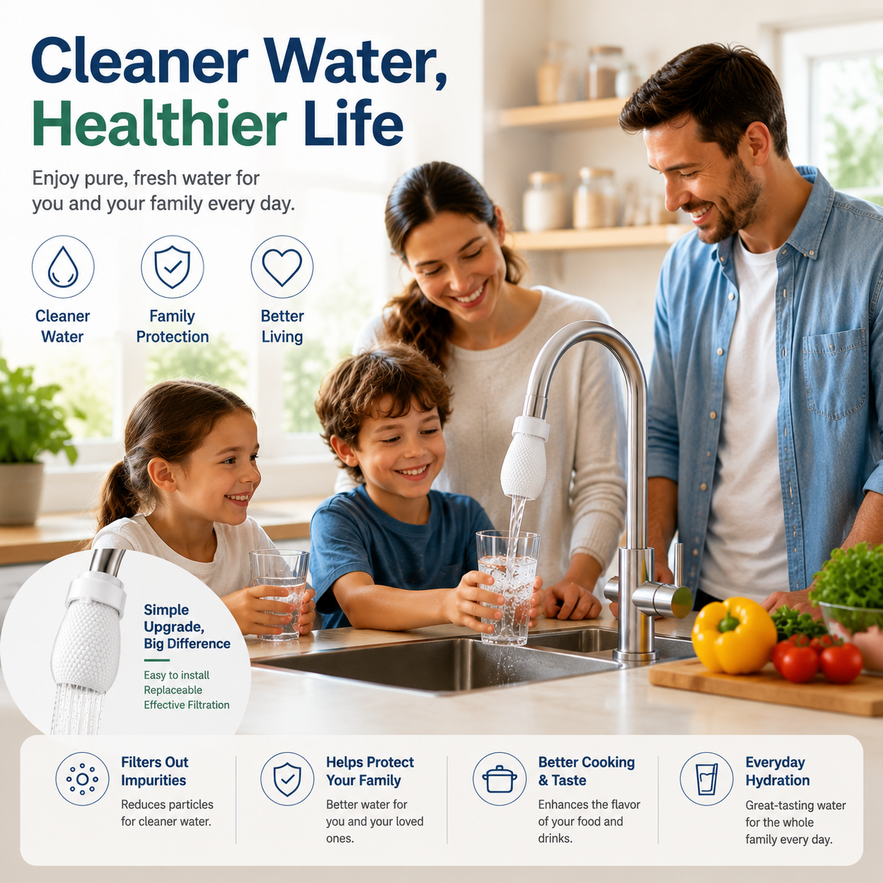 Kitchen Faucet Filter Bag – Replaceable Mesh Filter