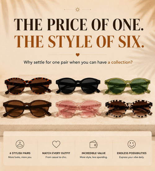 Orofera®Vintage Oval Sunglasses-6 Shades For Every Mood