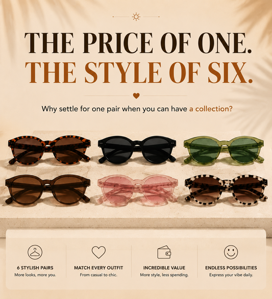 Orofera®Vintage Oval Sunglasses-6 Shades For Every Mood