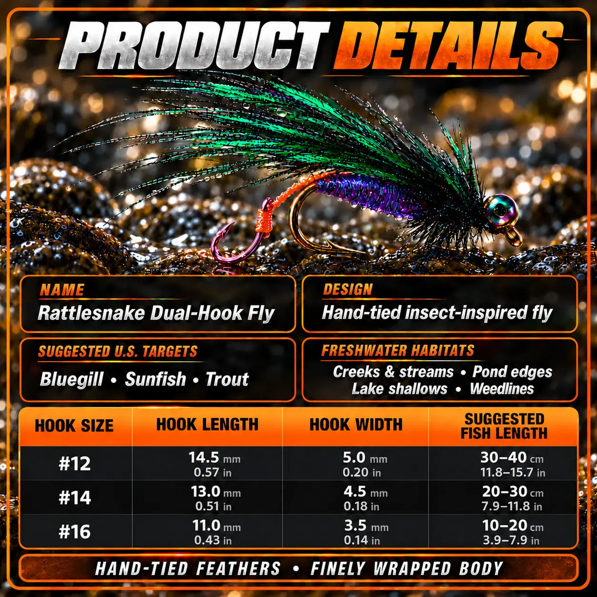 OROFERA®🎣Handcrafted Dual-Hook Fly Fishing Kit