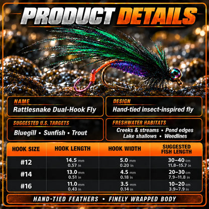 OROFERA®🎣Handcrafted Dual-Hook Fly Fishing Kit