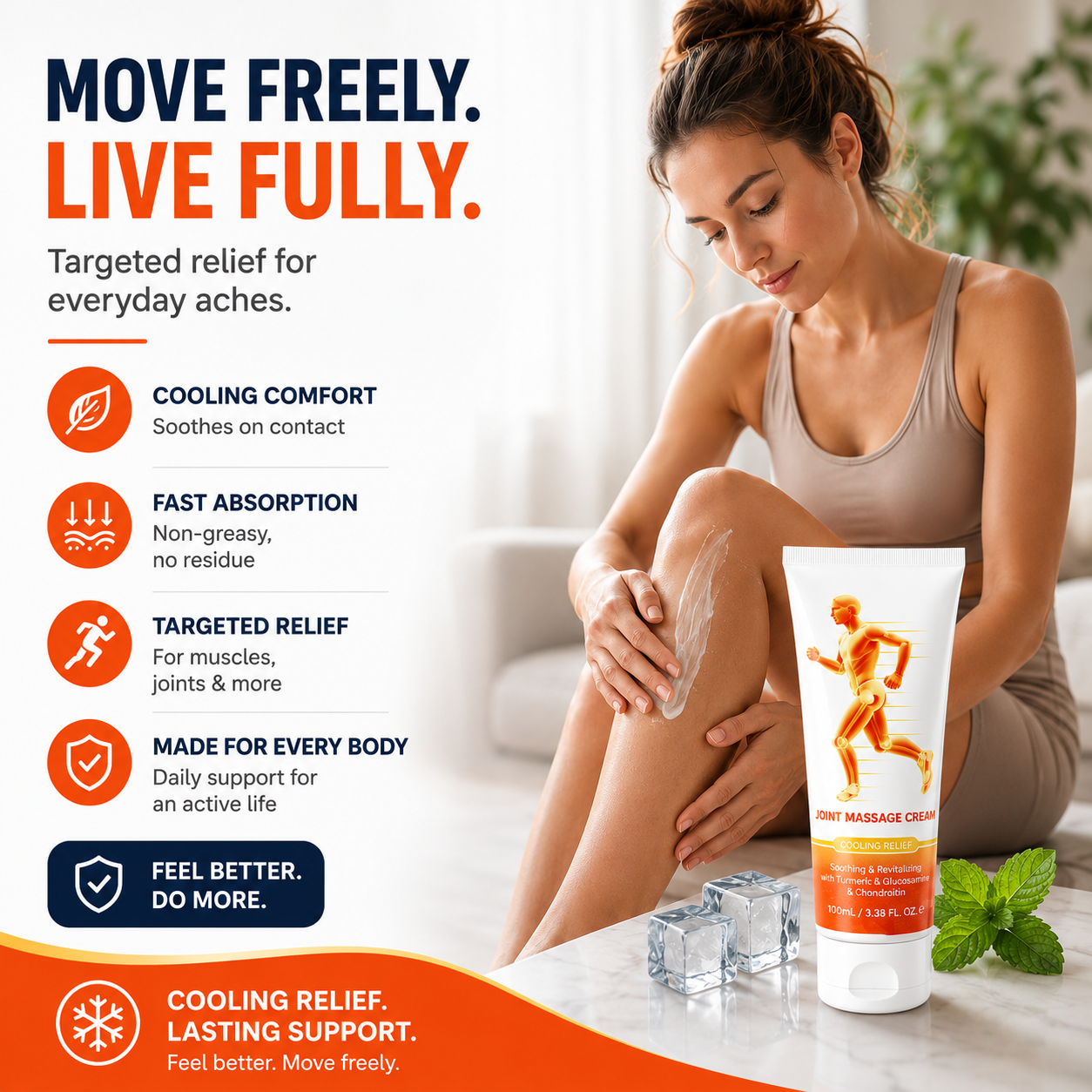 Arthritis Relief Cream – Joint & Bone Soothing Massage Gel