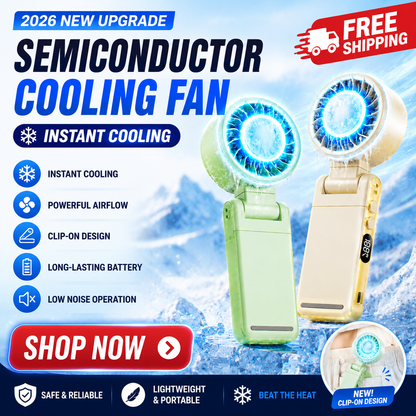 Orofera®IceBreeze 2026 – Portable 360° Clip-On Semiconductor Fan
