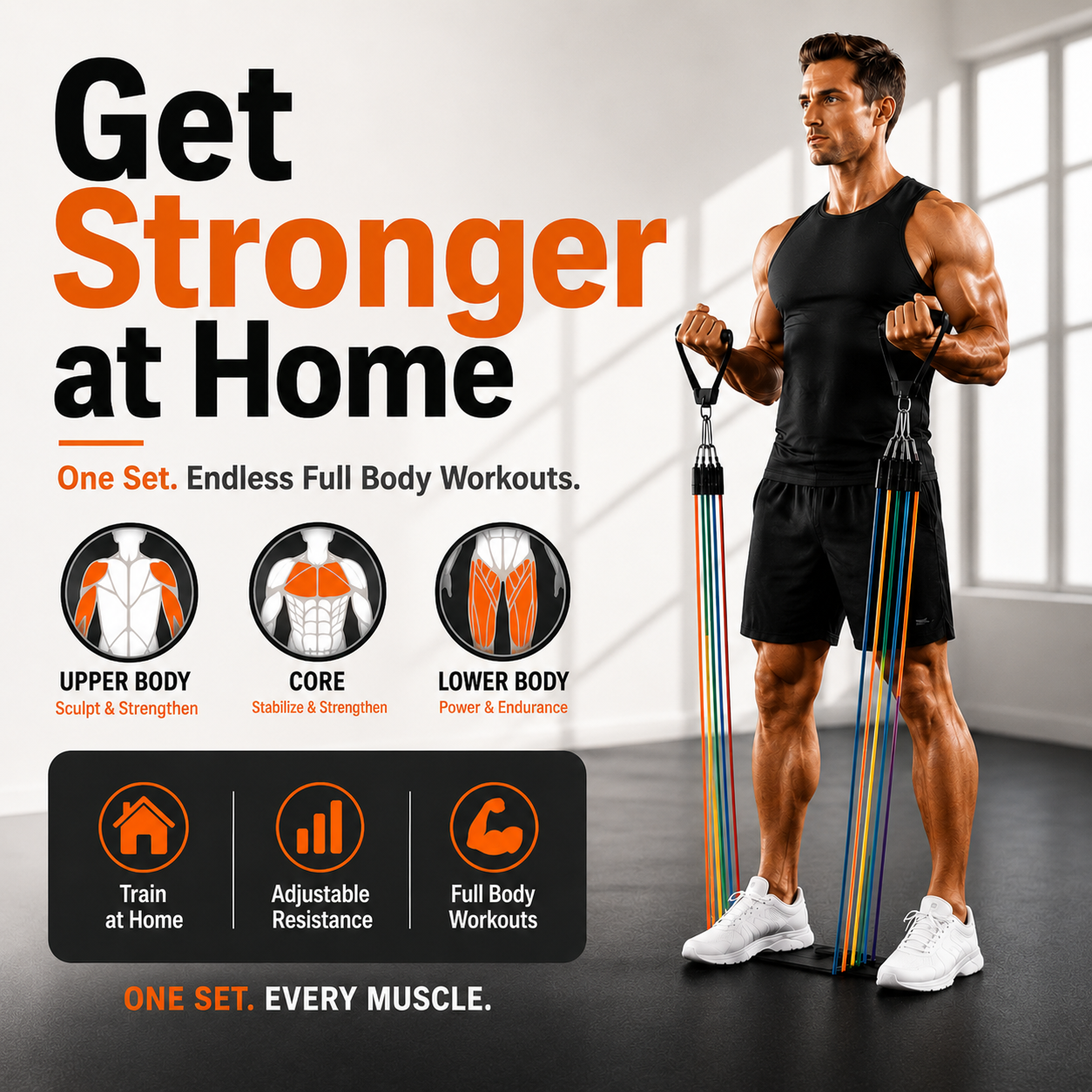 orofera®  Resistance Bands Set with Handles