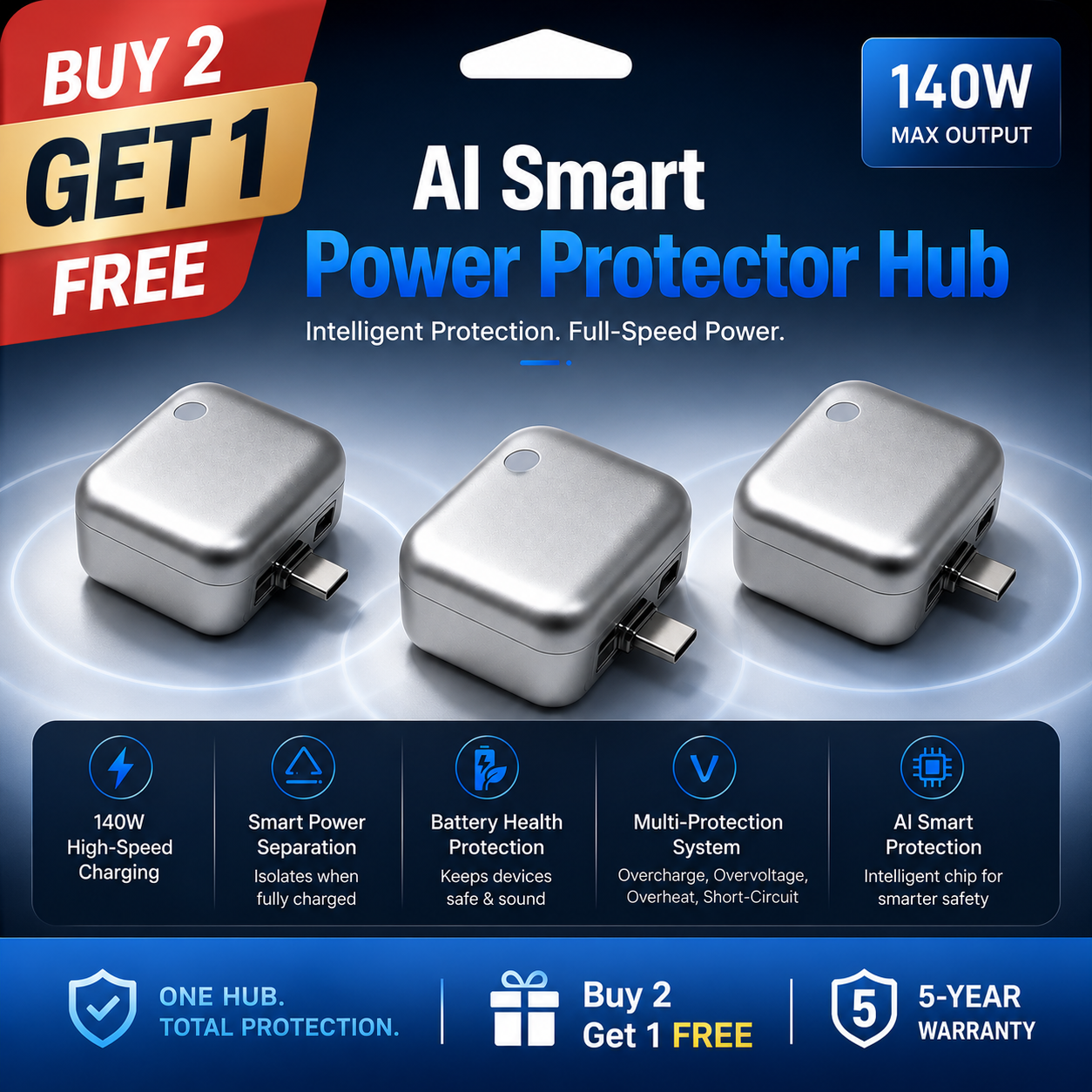 3 PCS -BUY 2 GET 1 FREE