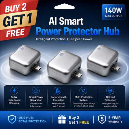 BUY 2 GET 1 FREE 🎁 Al Smart Power Protector Hub