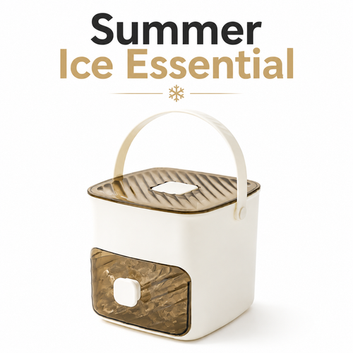 (upsell)Orofera®🧊Aesthetic Ice Bucket with Quick-Release Drawer🍹 (upsell)