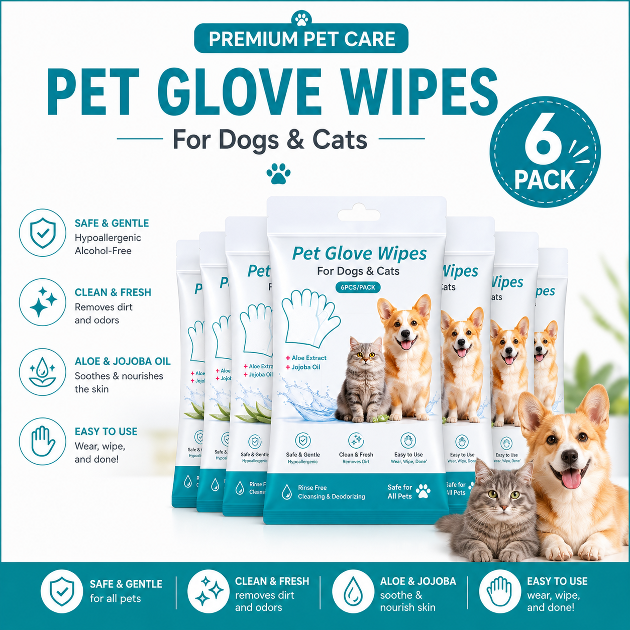 Orofera®🧤Pet Wipe Gloves-upsell