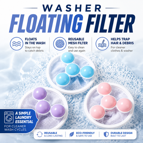 orofera® 🧺 Washer Floating Filter – Trap Lint Before It Spreads
