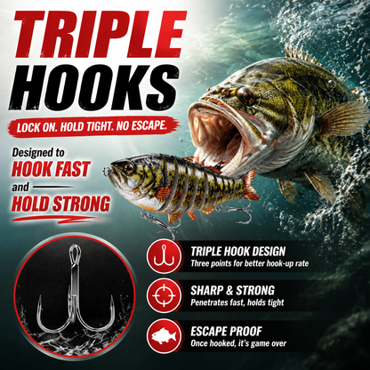 6-Segment Jointed Minnow Swimbait Lure