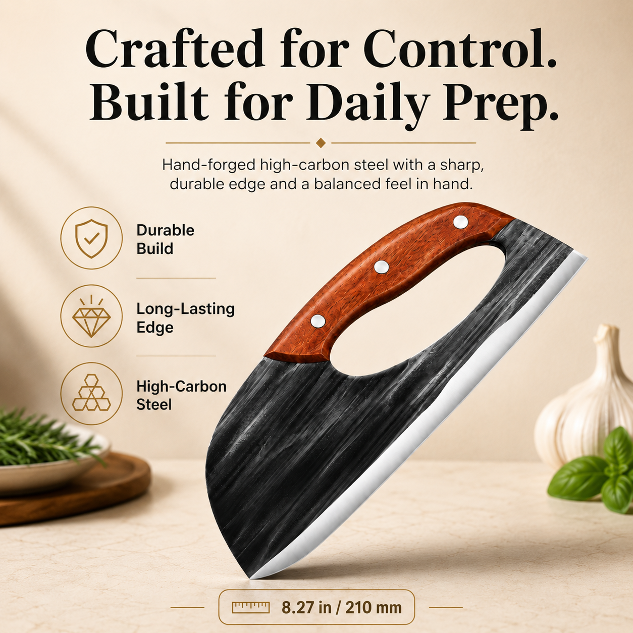 Orofera® 🔪Hand-Forged Kitchen Slicing Cleaver