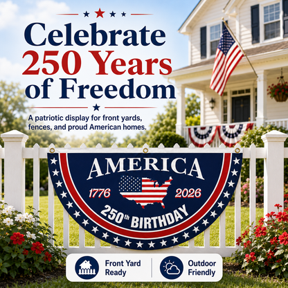 orofera® 🗽 250th Anniversary Patriotic Bunting Flag