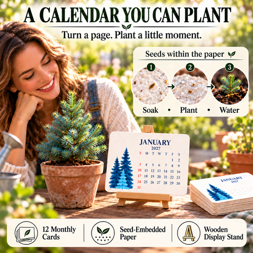 OROFERA®🌱🗓️ Eco-Friendly Plantable “Growing Joy” Seed Calendar 2027