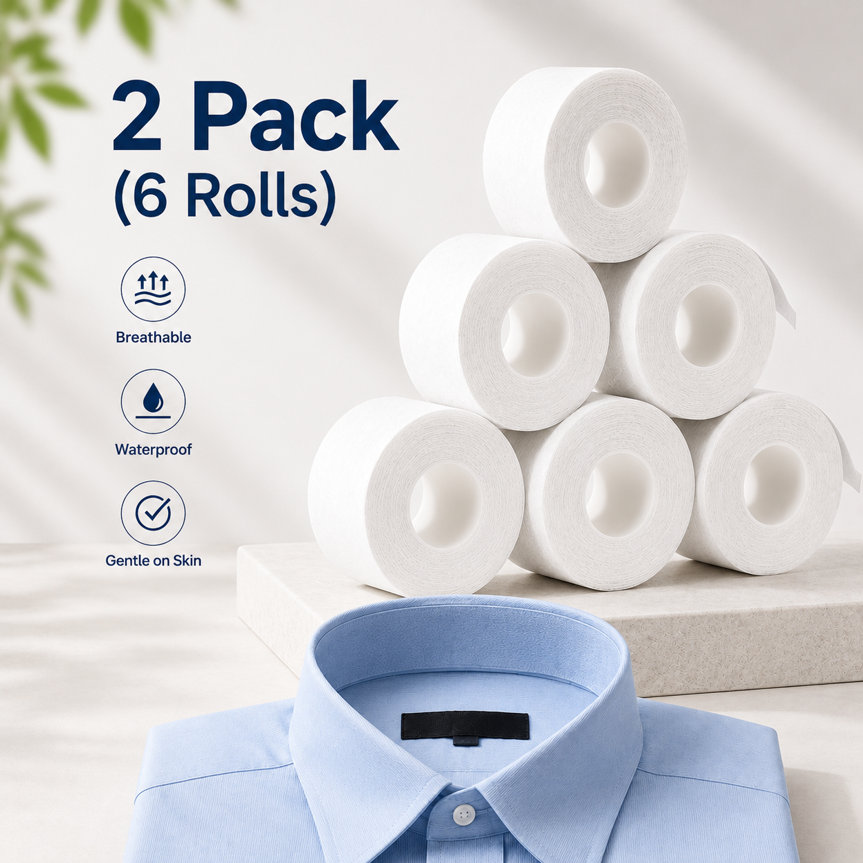 2 Pack  (6 Rolls)