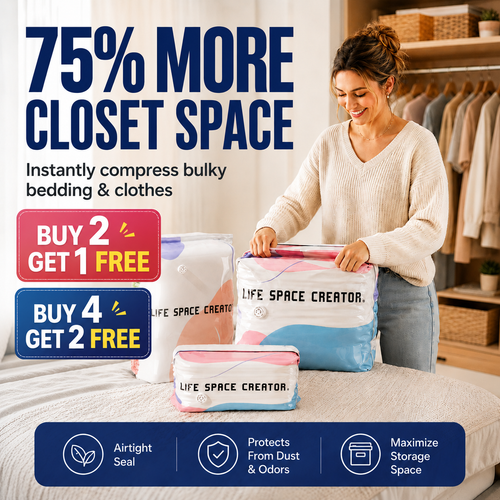 orofera® 💨 Life Space Creator No-Pump 3D Vacuum Storage Bags